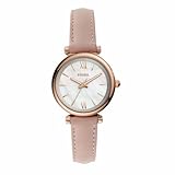 Fossil Damenuhr Carlie Mini, Quarzwerk, 28mm Rose Gold Edelstahlgehäuse...