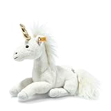 Steiff Unica Schlenker Einhorn weiß liegend 27 cm, Soft Cuddly Friends,...