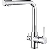 GRIFEMA Küchenarmatur 3 Wege Wasserhahn mit Filter-Mischbatterie Küche...