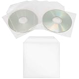 100 Stück CD/DVD/Bluray Schutzhüllen, PP, Transparent Hüllen, Sleeves...