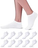 Niorasen Sneaker Socken Herren Damen, 10 Paar Baumwolle Kurze Sneakersocken...