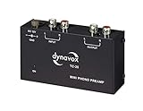 Dynavox TC-20 Phono-Vorverstärker, kompaktes Metall-Gehäuse, für...