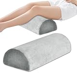 Nicoone Halbmond-Memory-Schaum-Kissen, Nackenrolle für Beine, Knie,...