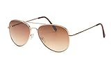 FILTRAL Pilotenbrille/Goldene Unisex Flieger-Sonnenbrille für Damen und...