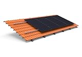 Solarway PV Photovoltaik 2er Montage Set Ziegeldach Befestigung Schiene...