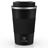 CS COSDDI Thermobecher- Isolierbecher, Edelstahl Travel Mug, 13oz/380ml...