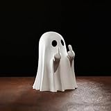 Starnearby Cute Geist Statue, Mittelfinger-Geist Figuren, 2025 Gruselig...