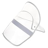 Uonlytech Transparentes Regenhut Visier Abnehmbar Regenmantelzubehör...