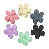 Mecool 6 Stück Blumen-Haarspangen, rutschfeste Blumenklammern, starker...