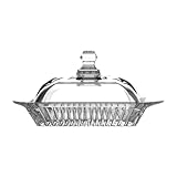 BUTTERDOSE Butterglocke Butterschale aus Glas BUTTERAUFBEWAHRUNG...