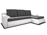 Ecksofa Santi II mit schmutzabweisender Stoff - Couchgarnitur mit...
