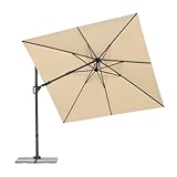 Schneider Ampelschirm VIVASOL 300 x 300 cm – 3-fach verstellbar,...