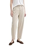 TOM TAILOR Denim Damen 1045968 Jeans Barrel, 10479 - Beige Grey, L EU