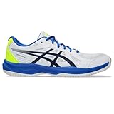 ASICS Herren Upcourt 6 Volleyballschuhe, Weiß/Midnight, 43.5 EU