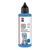 Marabu 17220106090 - Sock Stop, 90 ml, hellblau, gummiartige...