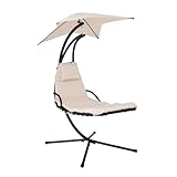 Home Deluxe - Schwebeliege - SAN REMO - inkl. Polsterauflage, Sonnendach...