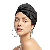 Schwimmkappe Damen Turban Badekappe Ohrenschutz Badehaube rutschfest...