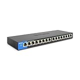 Linksys LGS116-EU 16-Port Unmanaged Gigabit-Netzwerk-Switch –...