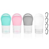 Flintronic 4 Stück 38ml Silikon Reiseflaschen Set, Opret Reiseflaschen Zum...