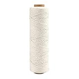 jijAcraft Bäcker Bindfäden Beige Baumwollschnur Makramee Garn 1 mm x 100...