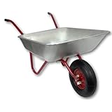 Schubkarre 80L Bauschubkarre Schiebkarre bis 150kg Gartenkarre verzinkt...