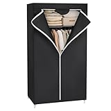 SONGMICS Kleiderschrank, Stoffschrank, Faltschrank mit Kleiderstange,...