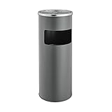 SVITA Standaschenbecher 30 Liter mit Mülleimer Aschenbecher Abfalleimer...