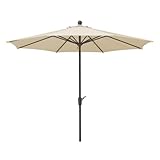 Schneider Sonnenschirm Harlem, natur, 270 cm rund, 640-02, Gestell Stahl,...