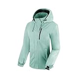 BATHRINS Regenjacke Damen Wasserdicht Atmungsaktiv Wanderjacke Windbreaker...