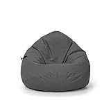 Nadimaideal Sitzsack Tropfenform Kastanie | Bodenkissen für Kinder &...