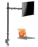 Suptek Monitor Arm mit Laptop Halterung, Volleinstellbar für 13-27 Zoll...