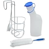 Set Urinflasche für Männer (1000 ml), Halterung, Bürste für Männer | 1...