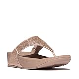 Fitflop Damen Lulu Crinkled-Shimmer Toe-Post Sandale, Metallic Classic...