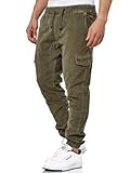 Indicode Herren Walker Cargohose (Cord-Stretch) | Cargo Hose Cordhose Kord...