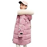 YFPICO Winterjacke Mädchen Kinder Verdicken Wintermantel mit...