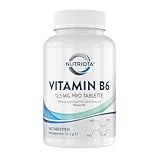 Vitamin B6 12,5mg | 365 hochwirksame vegane Tabletten | Trägt zu einem...