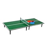 QSTDGVPW Mini Tragbarer Tisch mit 2 Schlägern für Kinder, Indoor Und