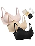 HOFISH Damen Still-BHS nahtlos – 3er Pack Bralettes für Schwangerschaft...