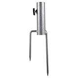 iplusmile Schwerer Sonnenschirmständer Erdspieß Strand Schirmhalter...