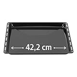 ICQN Backblech 422 x 370 x 30 mm, Emailliert Fettpfanne für Backofen und...