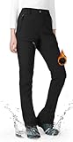 Wespornow Damen Wanderhose Wasserdicht Thermohose Gefüttert Outdoorhose...