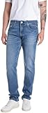 Replay Herren Jeans Grover Straight-Fit mit Comfort Stretch, Medium Blue...