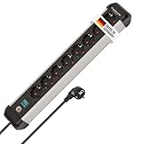 Brennenstuhl Premium-Alu-Line Steckdosenleiste 8-Fach/Steckerleiste aus...