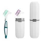 Wanmu Prothesenreinigungsbürsten, 2 Stück Prothesenbürste Doppelseitige...