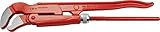 VBW 87952010 Eckrohrzange S-Maul 1', rot lackiert DIN 5234, Form C Rot...