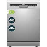 homeX Geschirrspüler 60 cm, Spülmaschine freistehend - 14 Maßgedecke, 7...