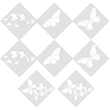 Gogogmee 8 Stück Teiliges Schmetterlings schablonen Langlebigem...