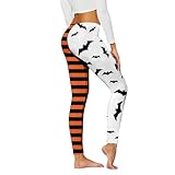 Generisch Damen Leggings mit Halloween-Print, modisch, B, lässig, bequem,...