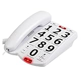 Sujurio Big Button Telefon für ältere Senioren, Home Festnetztelefon One...