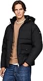 Tommy Hilfiger Herren Pufferjacke Rockie Utility mit Kapuze, Schwarz...
